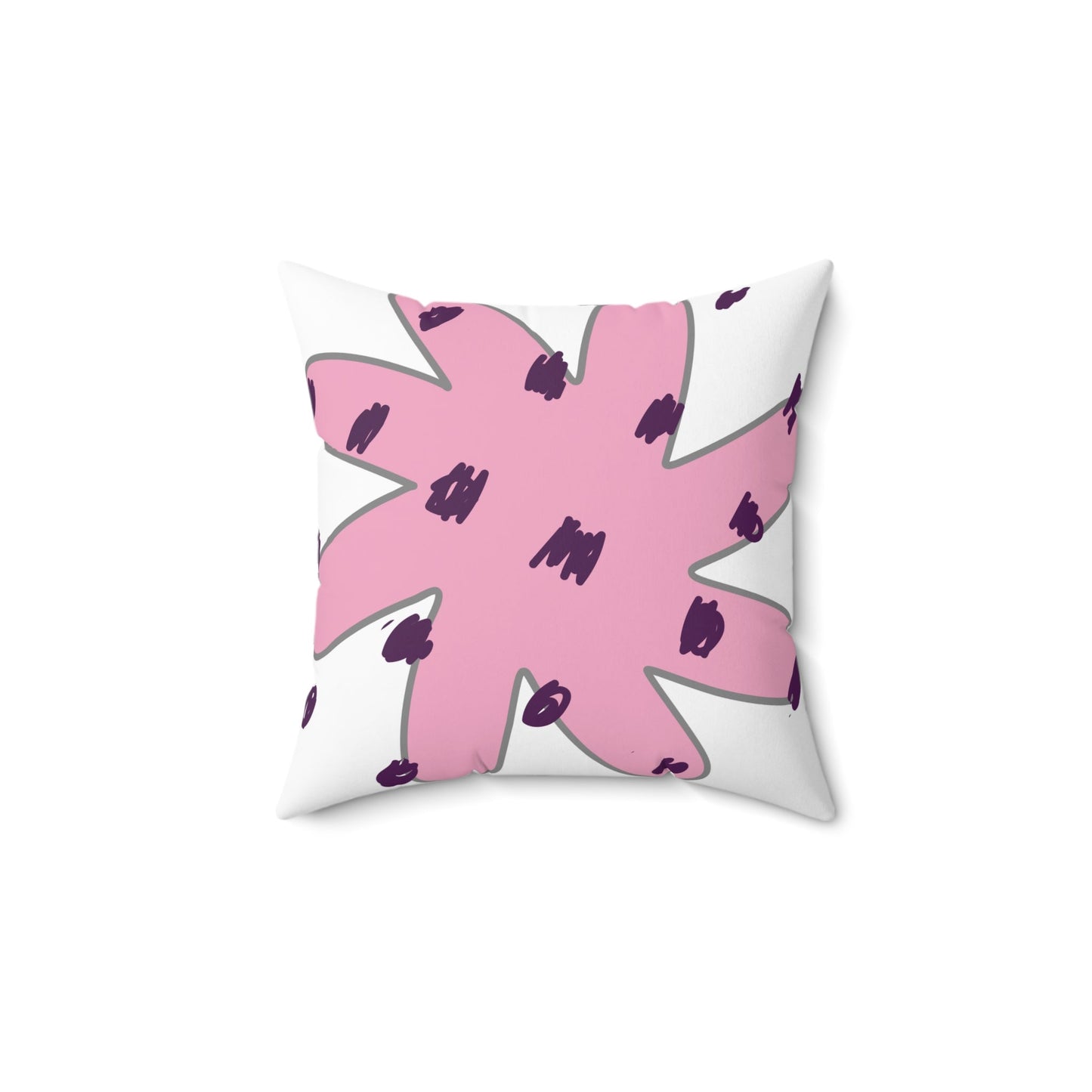 Polka Dot Flower | Square Pillow - Totally Bri LLC