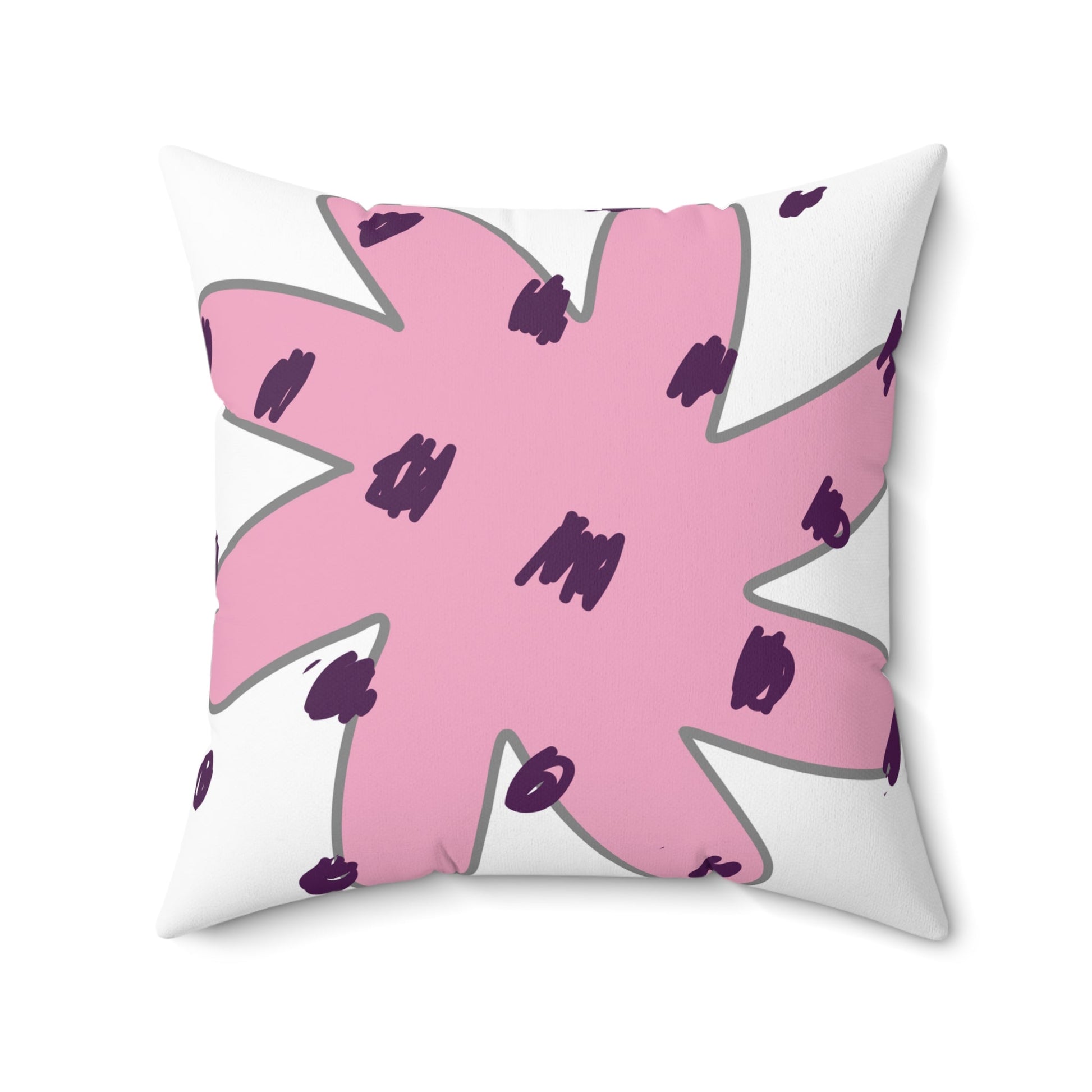 Polka Dot Flower | Square Pillow - Totally Bri LLC