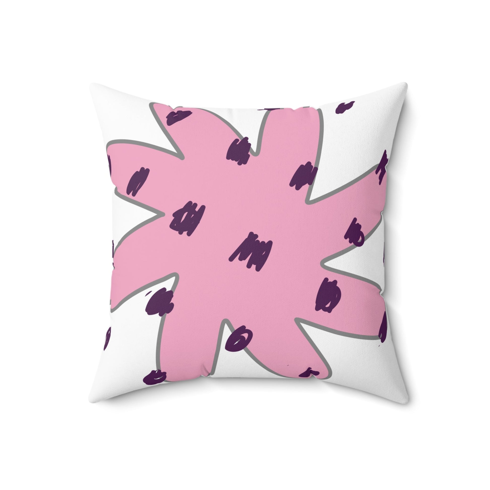 Polka Dot Flower | Square Pillow - Totally Bri LLC