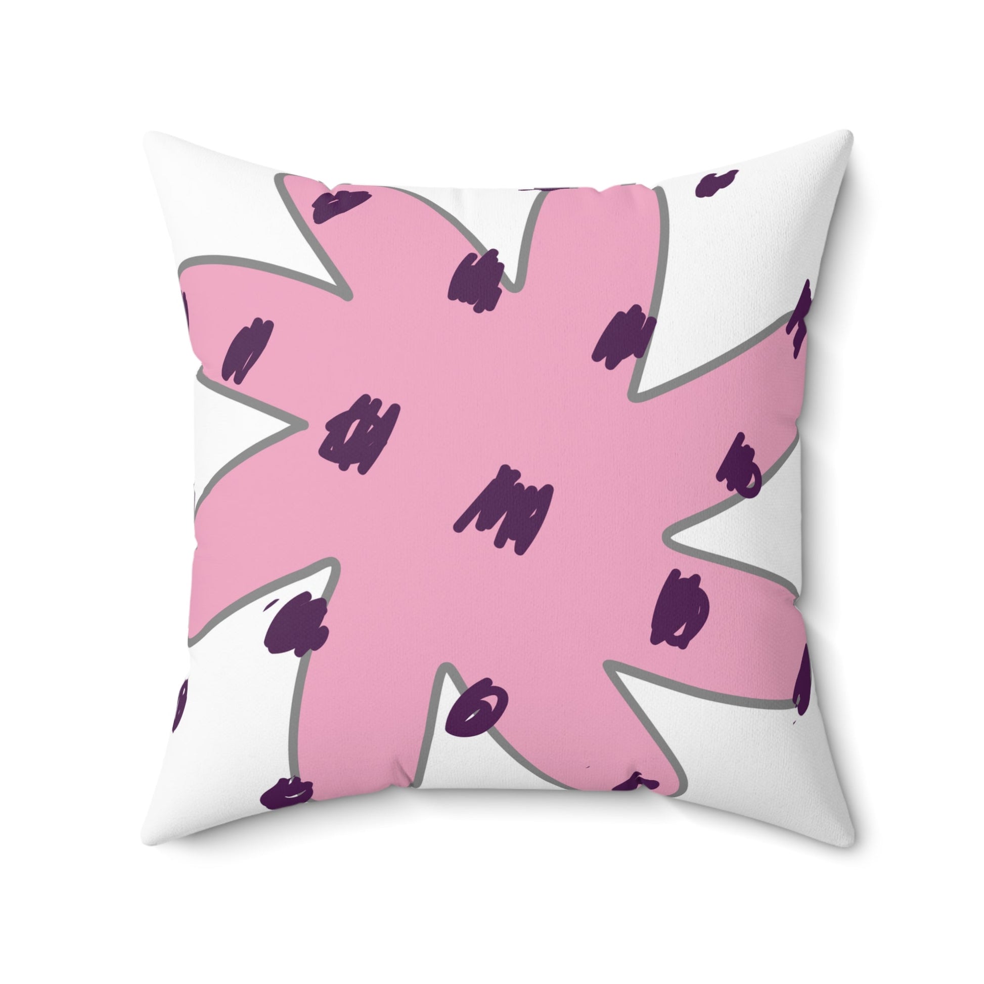 Polka Dot Flower | Square Pillow - Totally Bri LLC