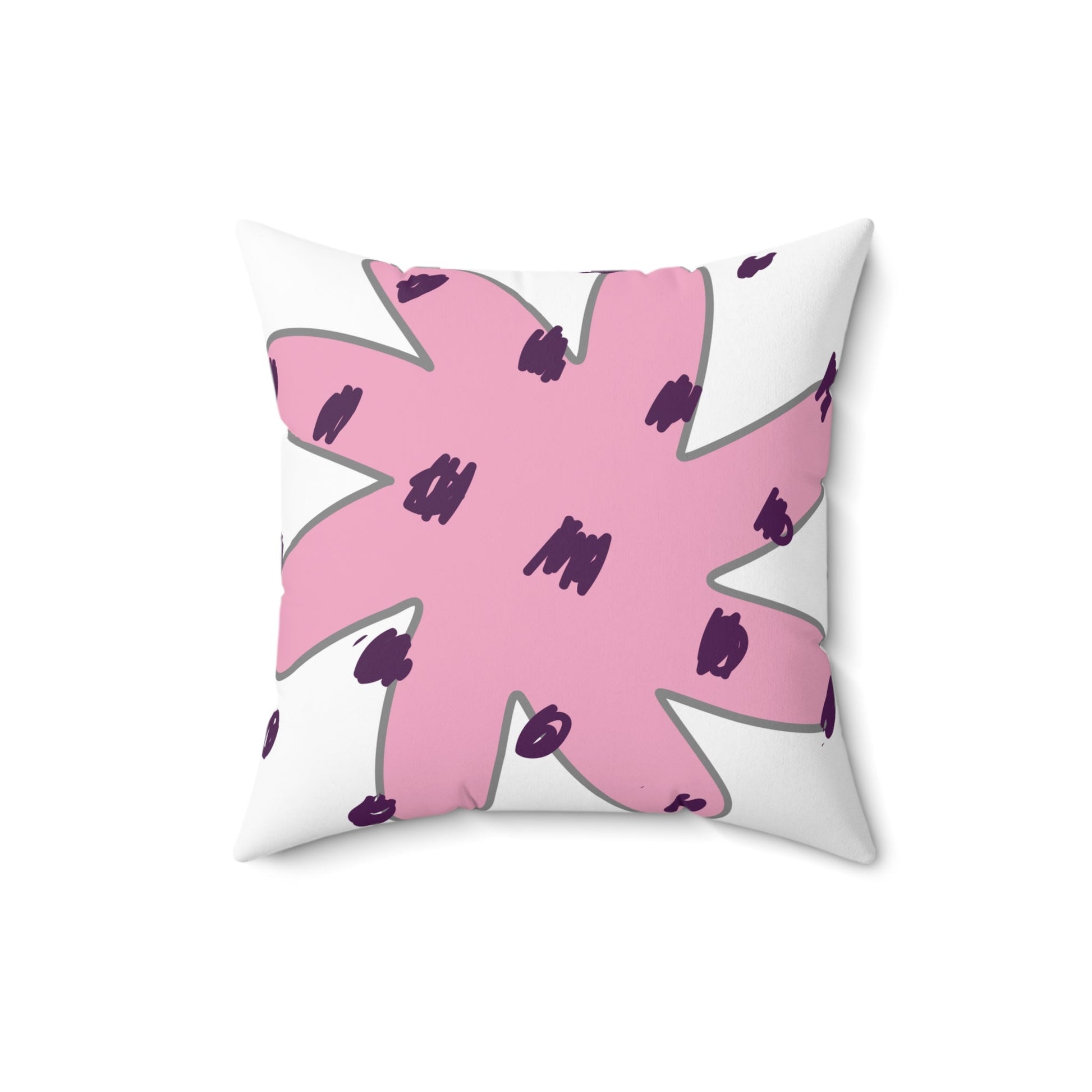 Polka Dot Flower | Square Pillow - Totally Bri LLC