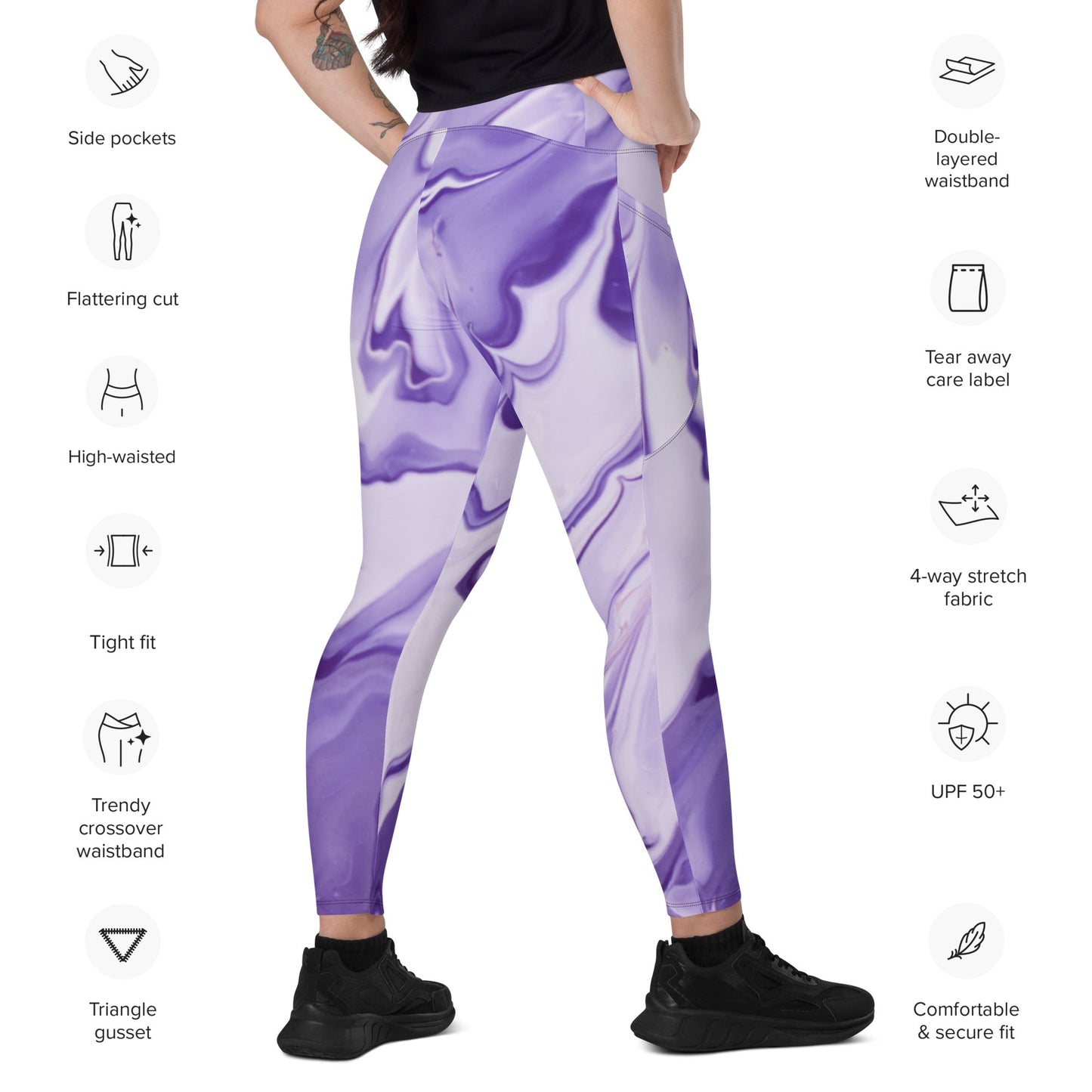 Purple Tie Dye | Leggings w/ Pockets - Totally Bri LLC