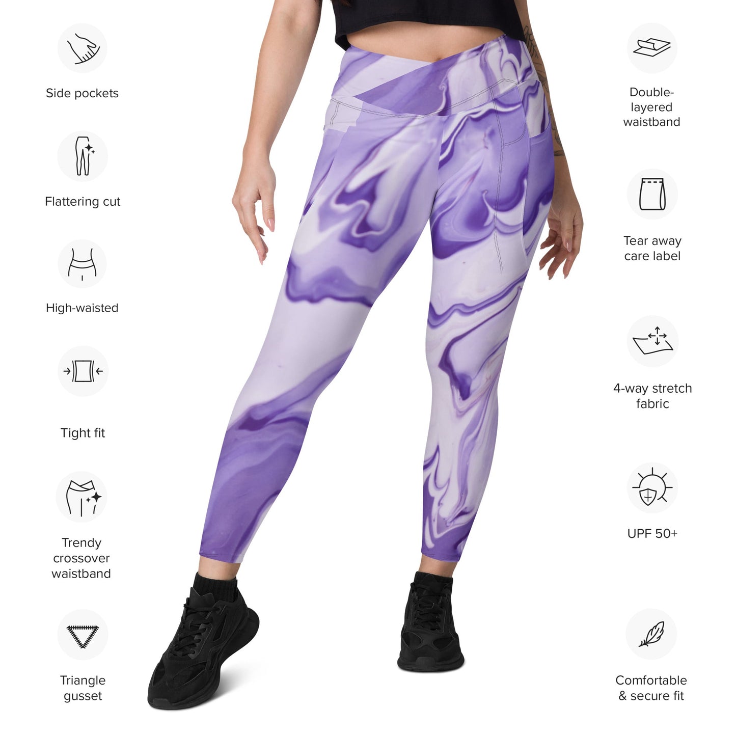 Purple Tie Dye | Leggings w/ Pockets - Totally Bri LLC