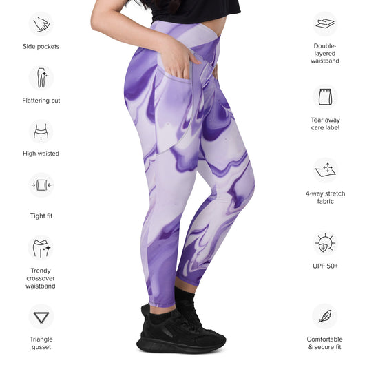 Purple Tie Dye | Leggings w/ Pockets - Totally Bri LLC