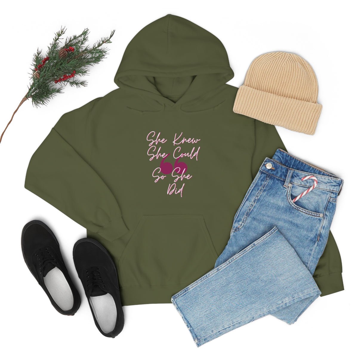 She Knew She Could | Unisex Hoodie - Totally Bri LLC