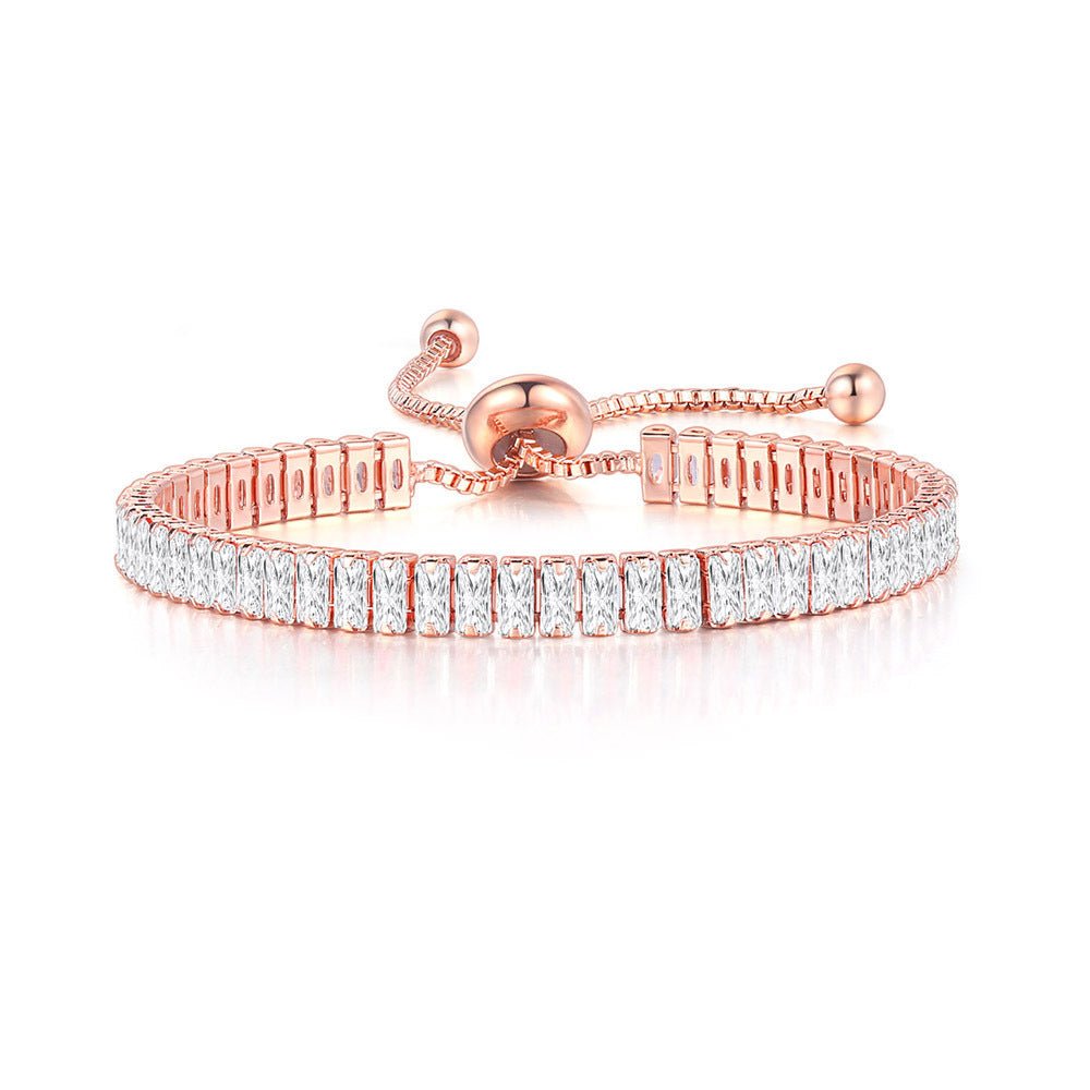 Women's Rose Gold Bracelet | Customizable Crystal Birthstone - Totally Bri LLC