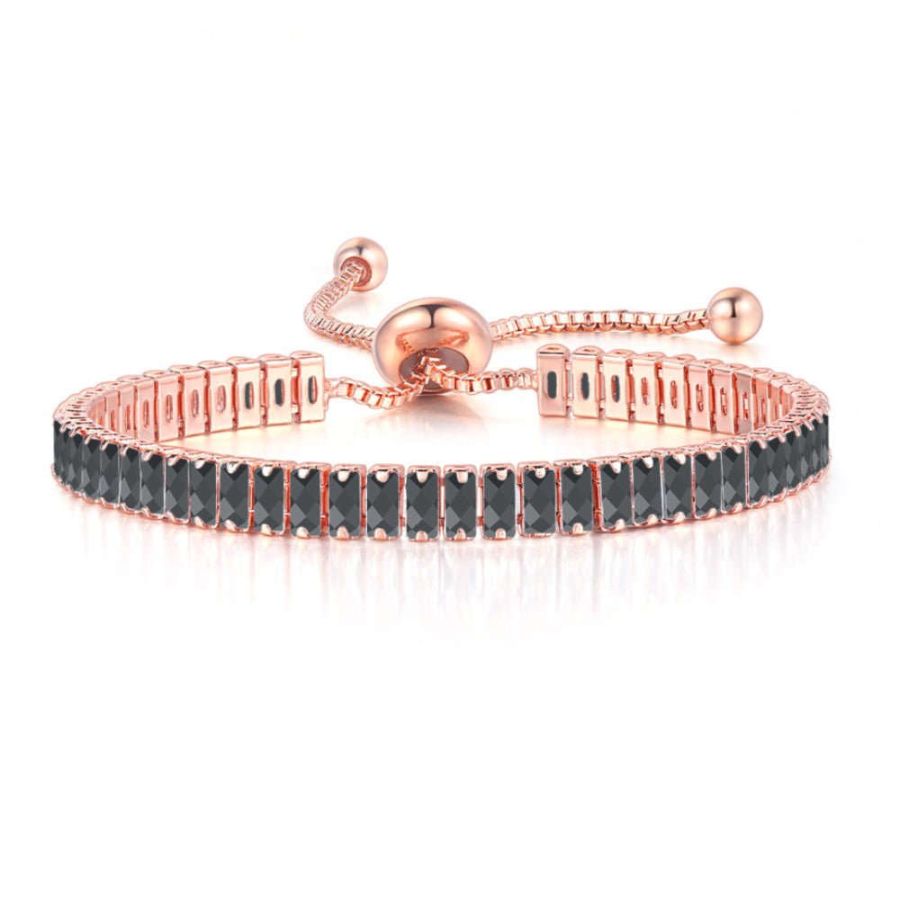 Women's Rose Gold Bracelet | Customizable Crystal Birthstone - Totally Bri LLC